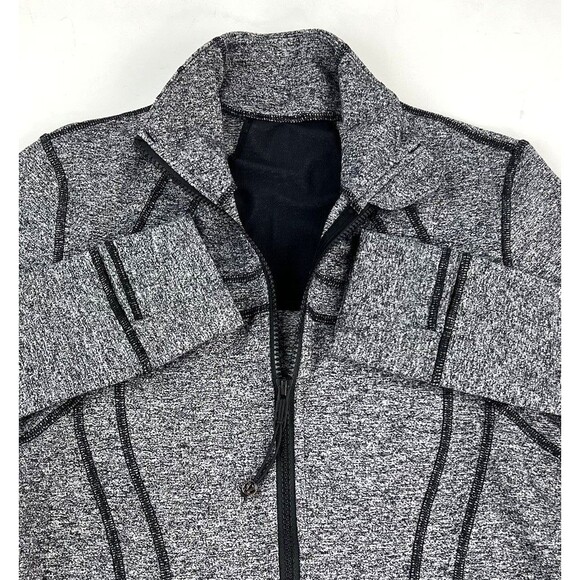 Lululemon Define Jacket Heathered Black Womens 8 Activewear Full Zip 1st Release - Picture 4 of 9